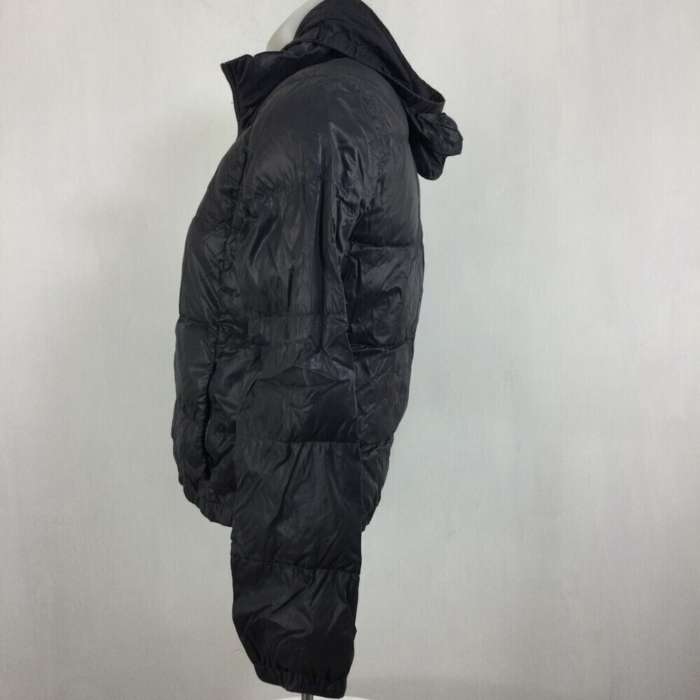 J. Crew Nylon Down Puffer Full Zip Hooded  Bomber Jacket Blue Size Small - Picture 4 of 15